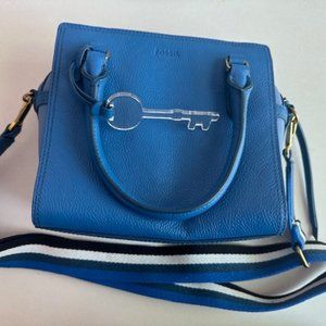 Blue Fossil Crossbody
